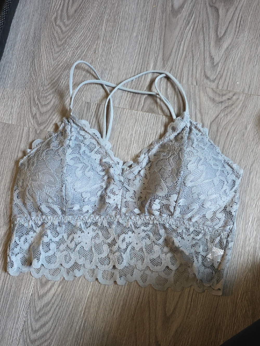 71 - T.J.Maxx Lace Bralette in Light Grey